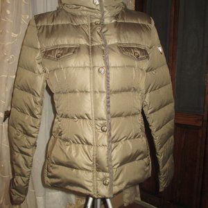 Vince Camuto Women's Quilted Jacket/Army Khaki Green/M